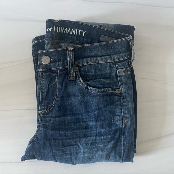 Citizens of Humanity "Ava" Low Rise Straight-Leg Jeans- Distressed- Size 24 - Picture 5 of 12